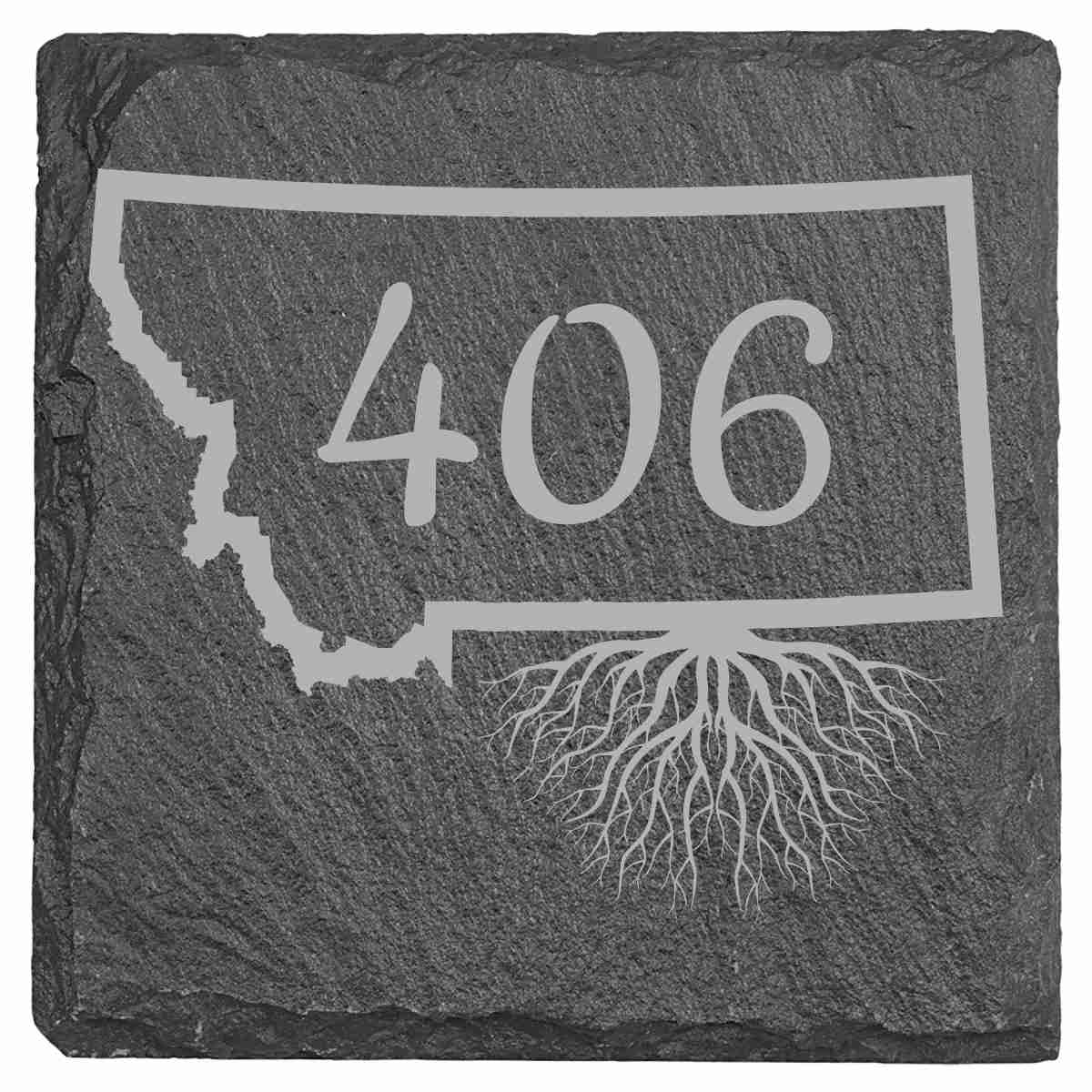 Slate Coasters - Montana Themed