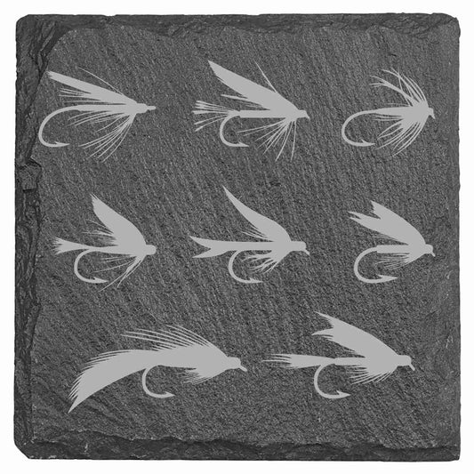 Slate Coasters - Fishing Themed