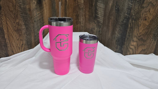 Exclusive October-Only Pink Polar Camel Mugs – Carroll College Saints Edition