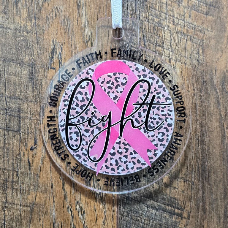 Cancer Charity Ornaments & Mirror Hanger