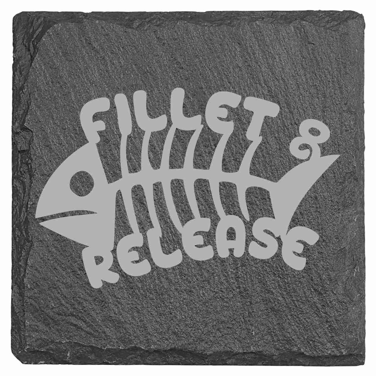 Slate Coasters - Fishing Themed