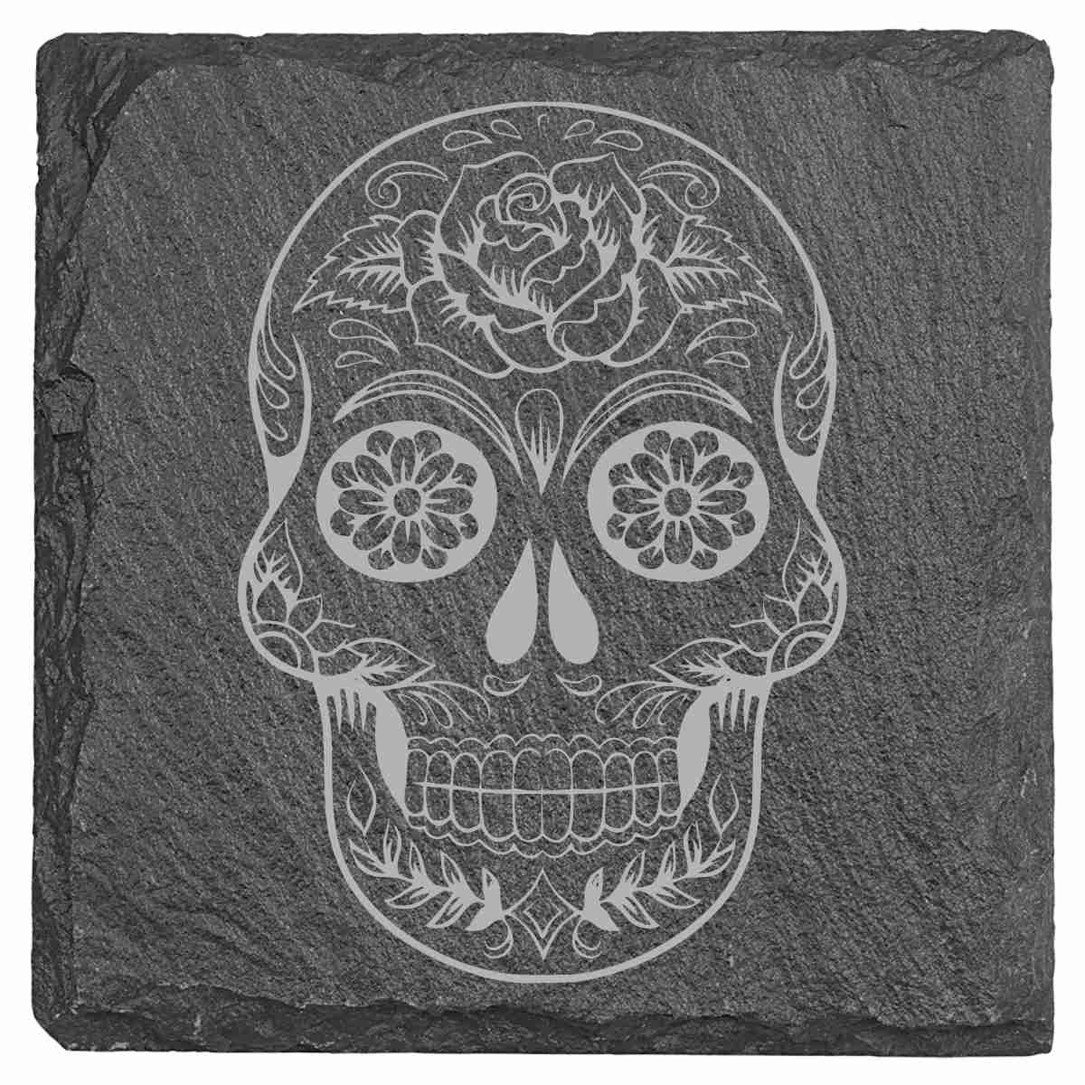 Slate Coasters - Sugar Skulls