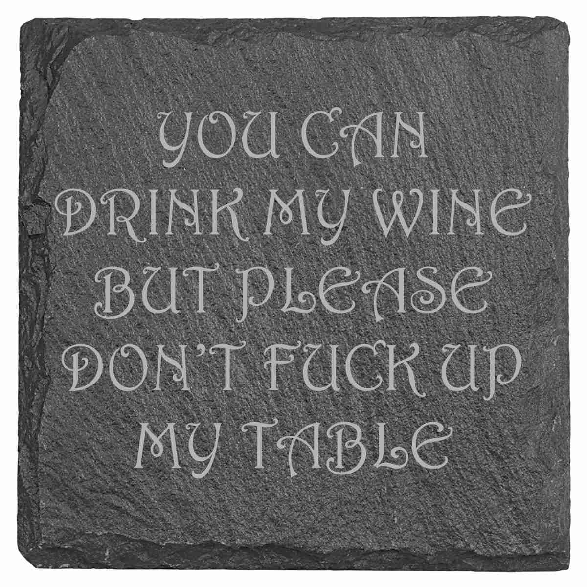 Slate Coasters - Drinking Themed