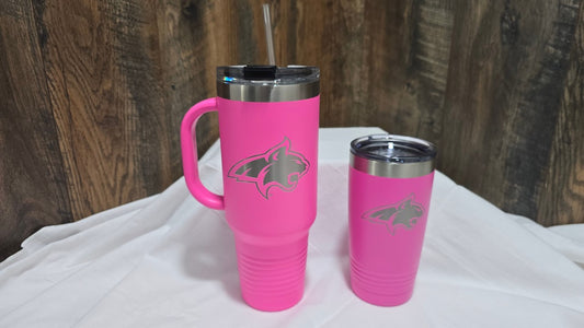 Exclusive October-Only Pink Polar Camel Mugs – MSU Bobcats Edition