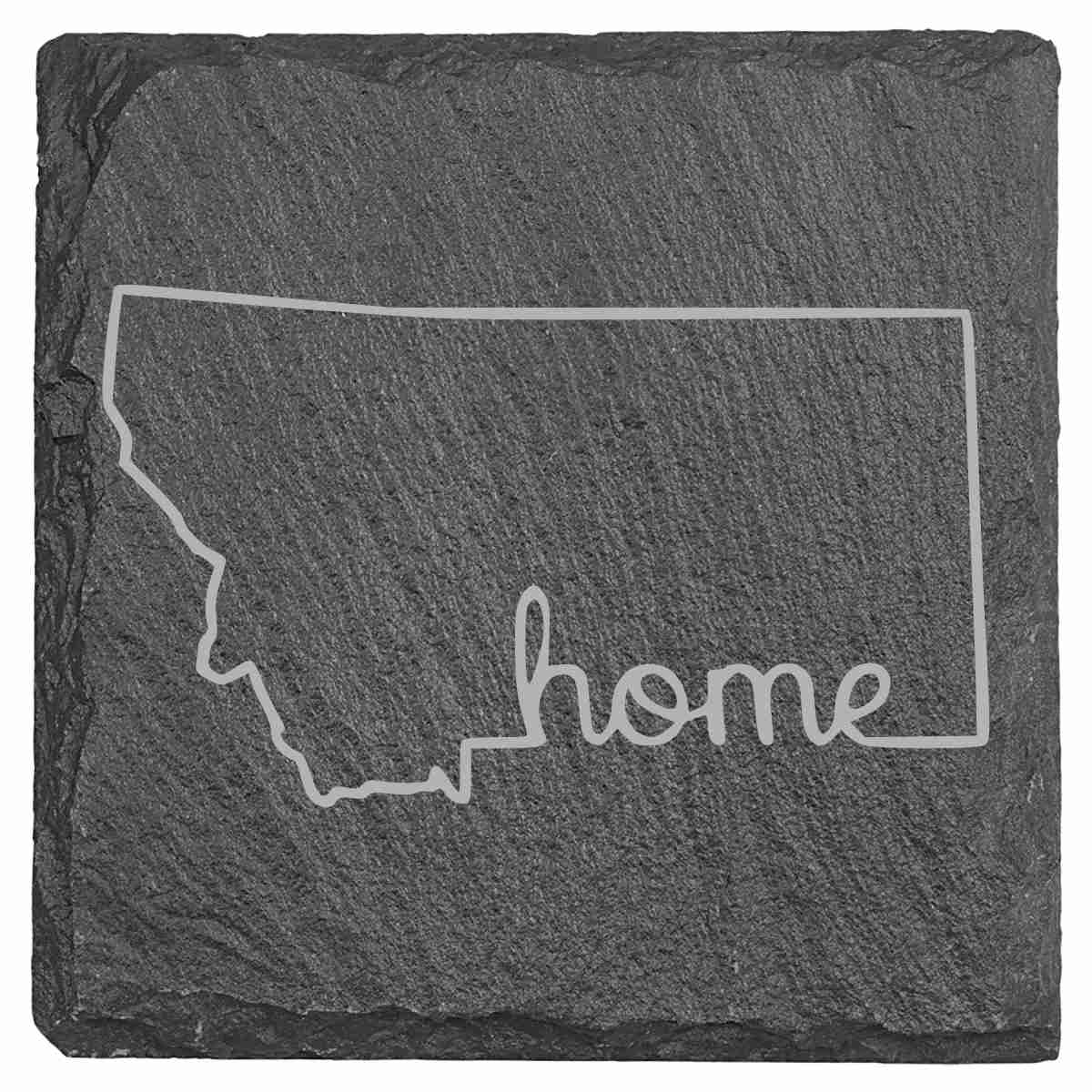 Slate Coasters - Montana Themed