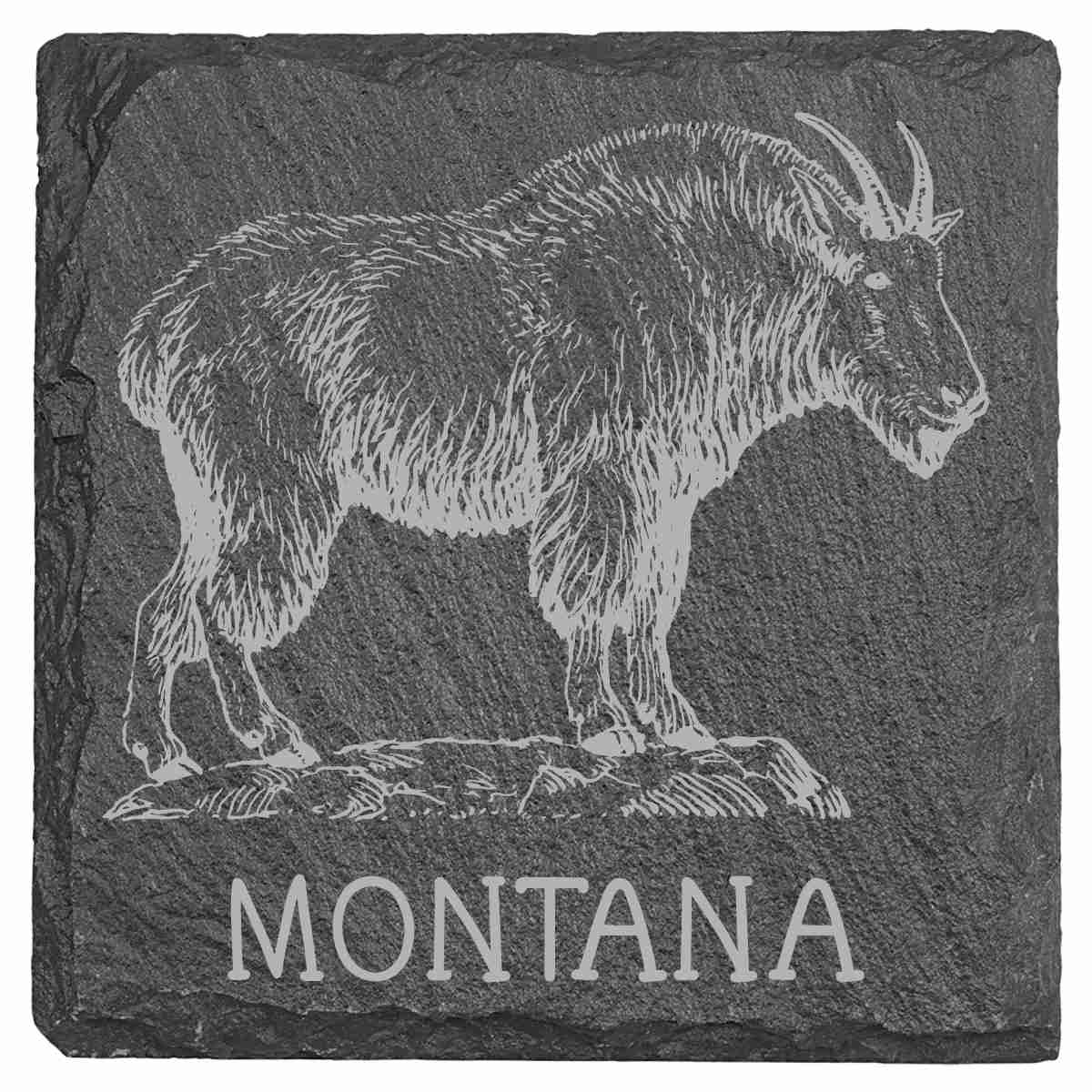 Slate Coasters - Montana Themed