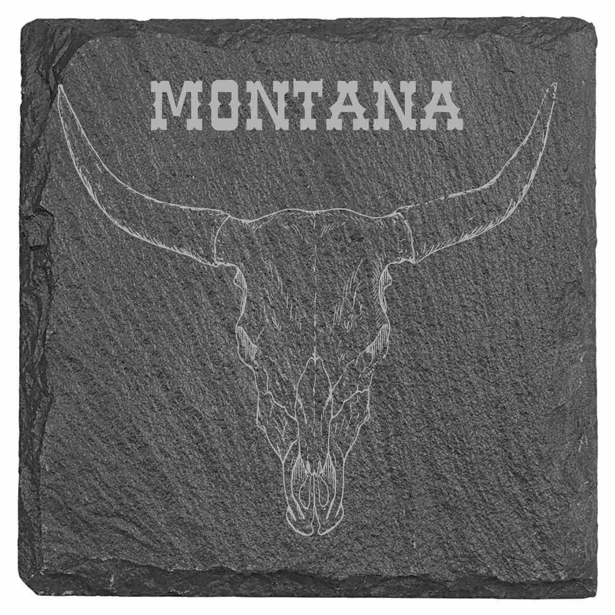 Slate Coasters - Montana Themed