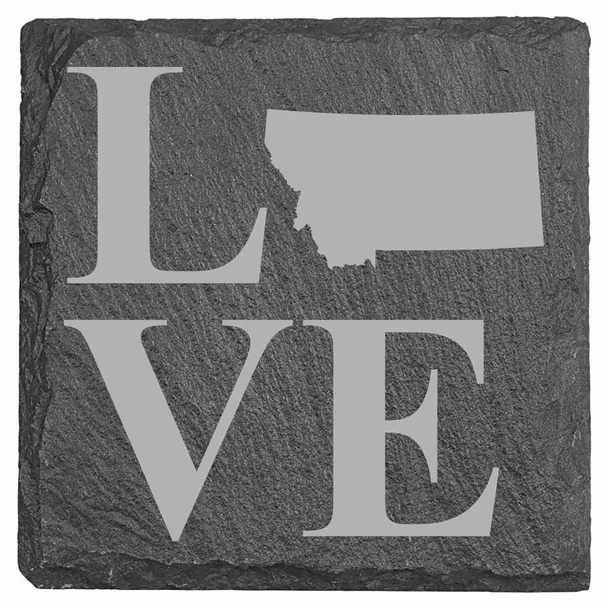 Slate Coasters - Montana Themed