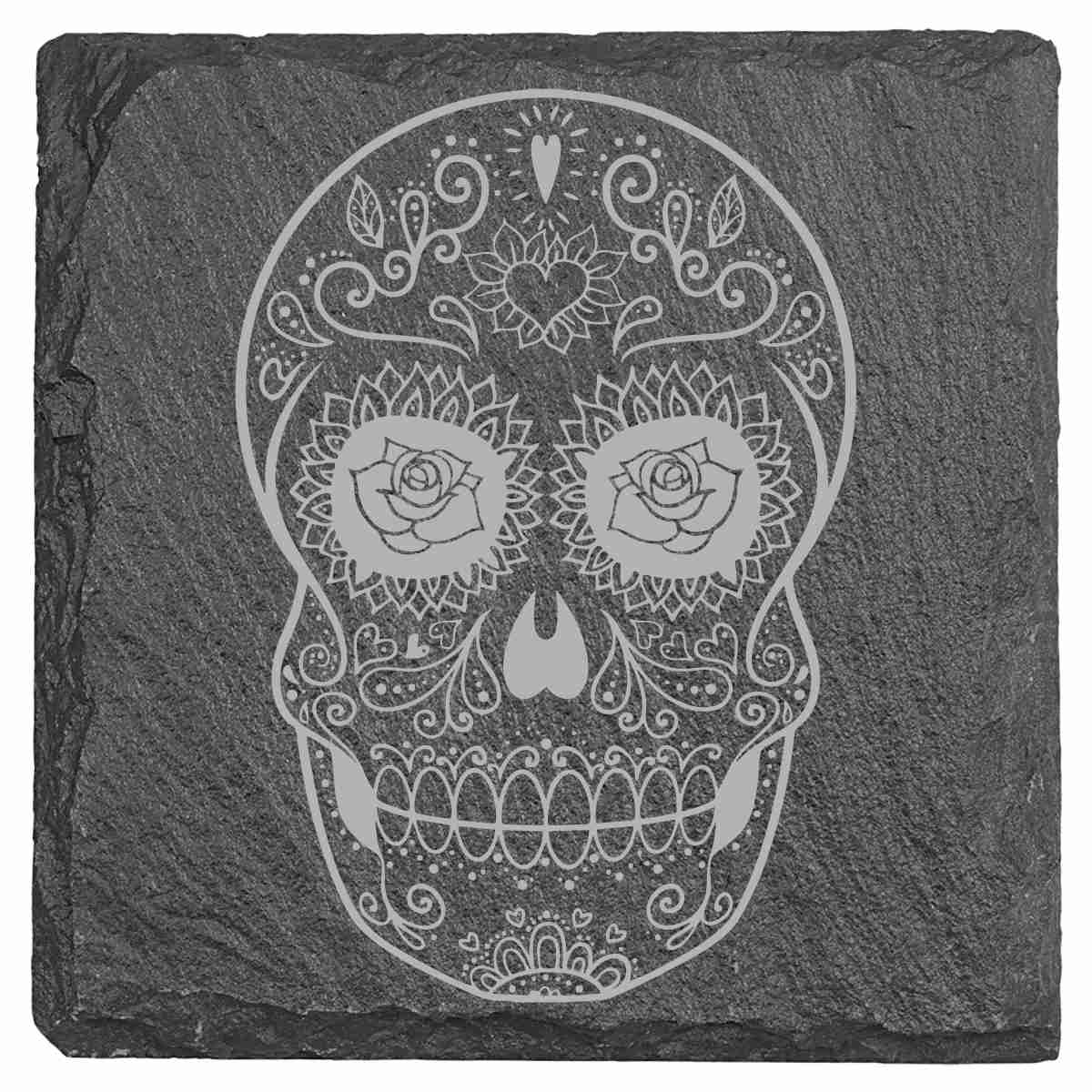 Slate Coasters - Sugar Skulls