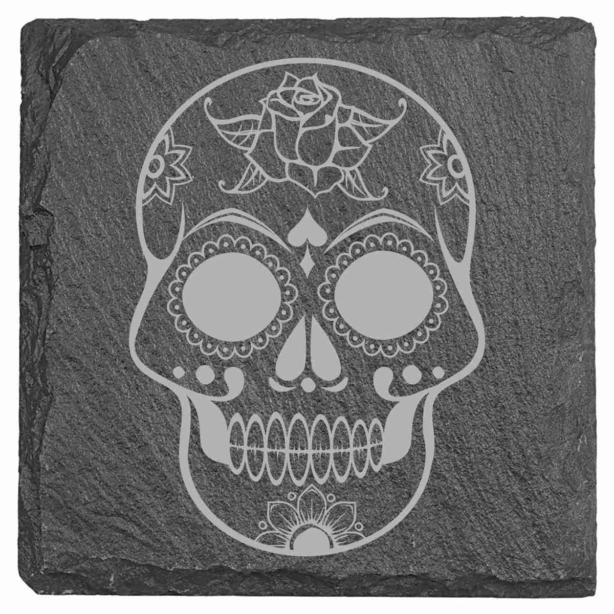 Slate Coasters - Sugar Skulls