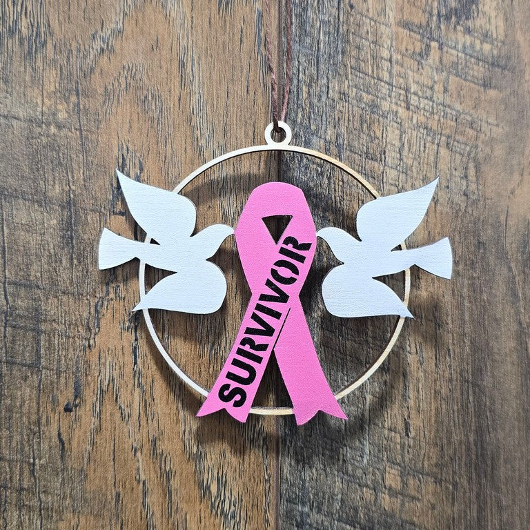 Cancer Charity Ornaments & Mirror Hanger