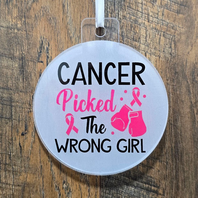 Cancer Charity Ornaments & Mirror Hanger